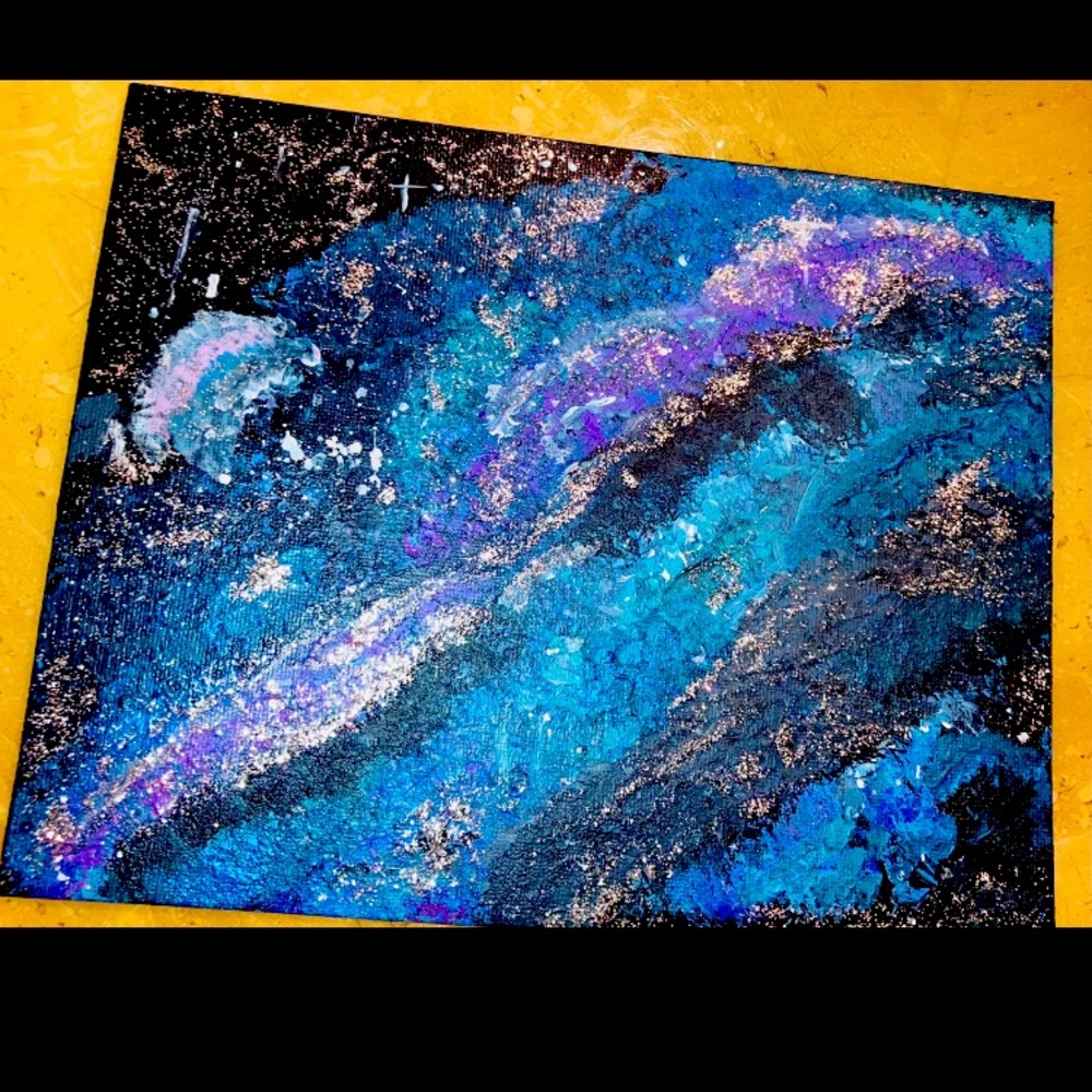 Galaxy Acrylic Painting